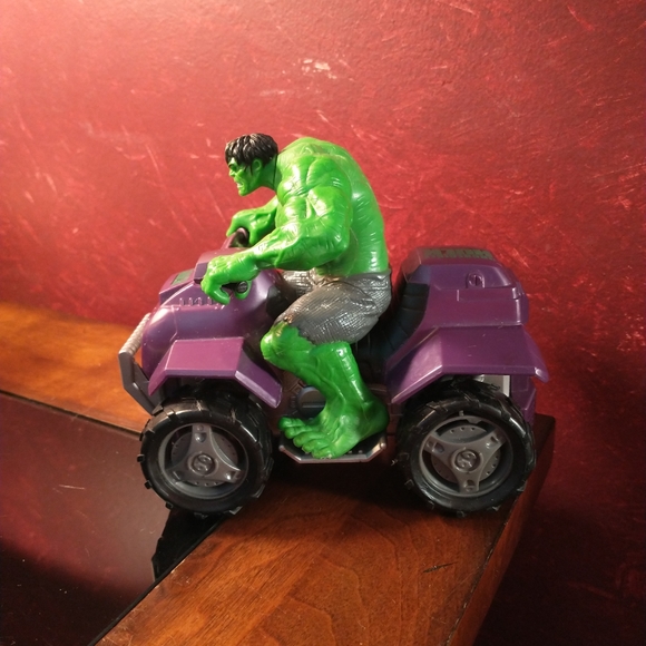 Incredible Hulk 2007 Marvel Hulk Figure & Zoom-n-Go ATV 4 Wheeler - RARE - Picture 3 of 6